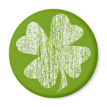 Grunge Shamrock Fridge Magnets