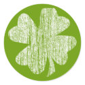 Grunge Shamrock stickers by irishluck Grunge Shamrock stickers