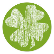 Grunge Shamrock stickers by irishluck Grunge Shamrock stickers