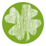 Grunge Shamrock stickers