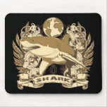 Grunge Shark Mousepads