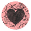 Grunge Shattered Heart Stickers by mariannegilliand Grunge Shattered Heart Stickers