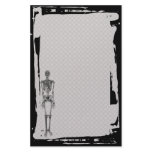 Grunge Skeleton Chain Link Fence Goth Stationery