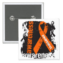 Grunge Skin Cancer Awareness Button