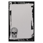 Grunge Skull Chain Link Fence Goth Stationery