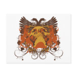 Grunge Skull Postcard