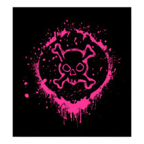 Grunge skull posters by sassysizzle Grunge skull posters