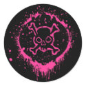 Grunge Skull stickers by sassysizzle Grunge Skull stickers