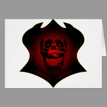 Grunge Skull Tattoo & Shield cards