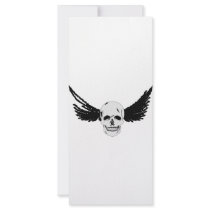 Grunge Skull with wings rack cards