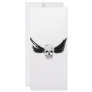 Grunge Skull with wings Personalized Rack Card
