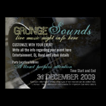 Grunge Sounds Event Poster template posters