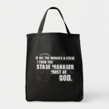 Grunge Stage Manager God Canvas Bags