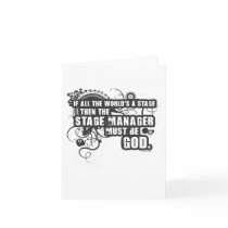 Grunge Stage Manager God Card