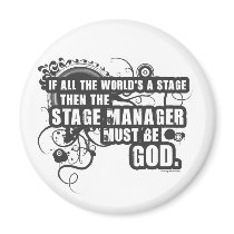 Grunge Stage Manager God Refrigerator Magnet