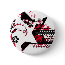 grunge stars buttons