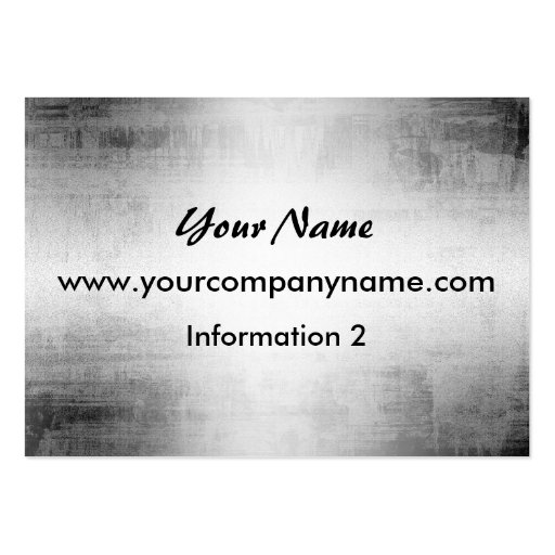 Grunge Steel Metal Look Business Cards Business Card (front side)