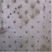 Grunge Steel Sheet with Rivets Photo Sculptures