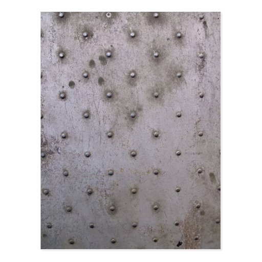 Grunge Steel Sheet with Rivets Post Cards