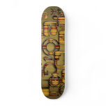 Grunge Striped Media Skateboards