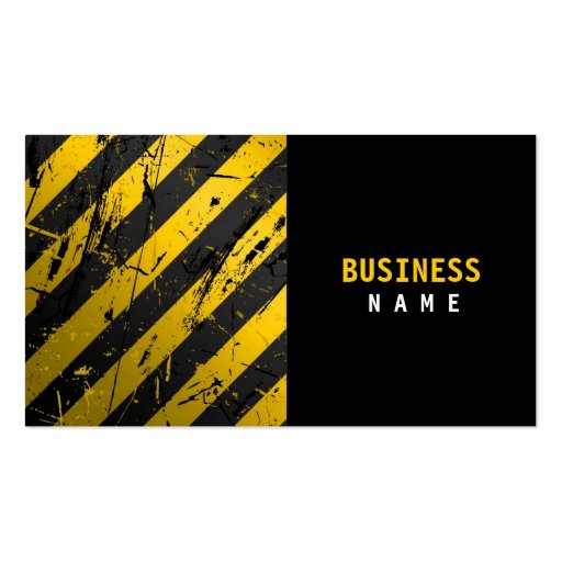 Grunge Stripes Business Card