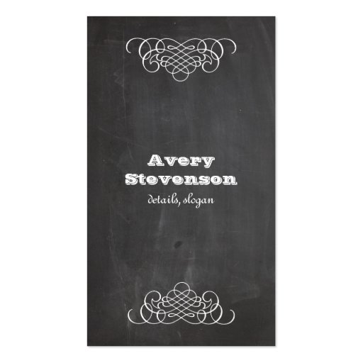 Grunge Style Background Cool Black Business Card (front side)