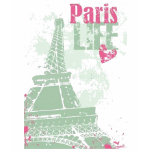 grunge-style-eiffel-tower t-shirt