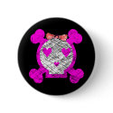 GRUNGE STYLE EMO GIRL SKULL buttons by psychokiller138 GRUNGE STYLE EMO GIRL SKULL buttons