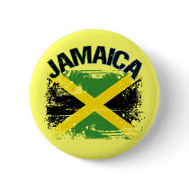 Grunge Style Jamaica Flag Design Pin