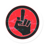 Grunge Style Middle Finger Stickers