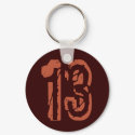GRUNGE STYLE NUMBER 13 keychains by dgpaulart GRUNGE STYLE NUMBER 13 keychains