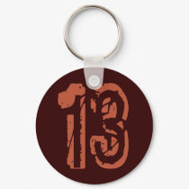 GRUNGE STYLE NUMBER 13 keychains by dgpaulart GRUNGE STYLE NUMBER 13 keychains