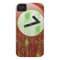 Grunge Style Number 7 Billiards Ball