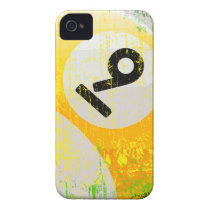 Grunge Style Number 9 Billiards Ball