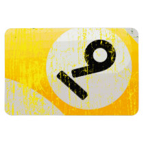 Grunge Style Number 9 Billiards Ball