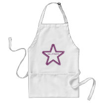 Grunge Superstar Apron, Purple by Superstarbing Grunge Superstar Apron, Purple