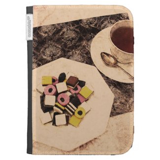 grunge sweets and tea kindle case