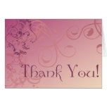 Grunge Swirls Thank You Cards