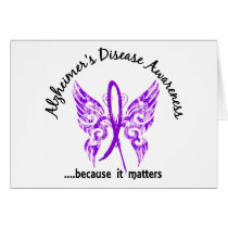 Grunge Tattoo Butterfly 6.1 Alzheimer's Disease Card