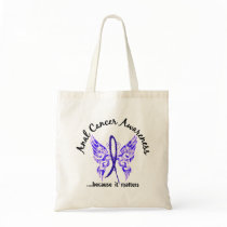 Grunge Tattoo Butterfly 6.1 Anal / Rectal Cancer Canvas Bags