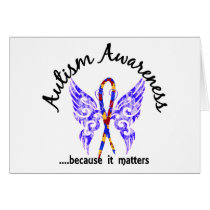 Grunge Tattoo Butterfly 6.1 Autism Card
