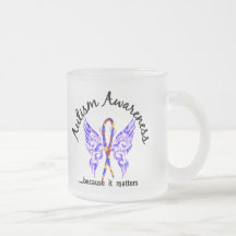 Grunge Tattoo Butterfly 6.1 Autism Coffee Mugs