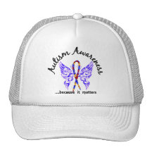 Grunge Tattoo Butterfly 6.1 Autism Hat
