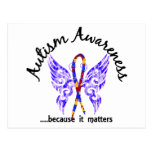 Grunge Tattoo Butterfly 6.1 Autism Post Cards