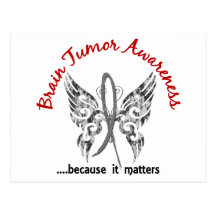 Grunge Tattoo Butterfly 6.1 Brain Tumor Post Cards