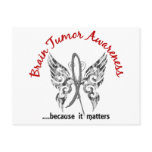 Grunge Tattoo Butterfly 6.1 Brain Tumor postcards