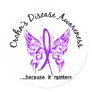 Grunge Tattoo Butterfly 6.1 Crohn's Disease Round Sticker