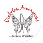 Grunge Tattoo Butterfly 6.1 Diabetes Sticker