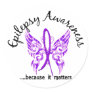Grunge Tattoo Butterfly 6.1 Epilepsy Round Stickers