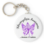 Grunge Tattoo Butterfly 6.1 Fibromyalgia Keychain